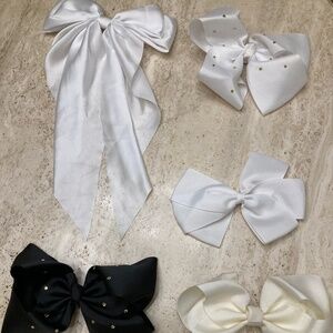 Five Bow Hair Clips